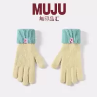 全指针织手套女冬季防风防寒学生骑行保暖毛线可触屏加绒加厚