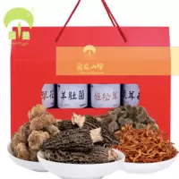 菌益干货礼盒四季安康菌礼376g 精选南北干货特产山珍菌菇礼盒