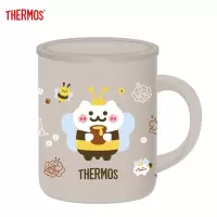 膳魔師(THERMOS) 马克保温杯时尚简约带盖咖啡牛奶办公水杯 TJDG-355小蜜蜂320ml