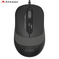 双飞燕 FM10 飞时代 有线鼠标 笔记本台式电脑办公家用便携鼠标 防滑双色裙翼 USB接口 遂空灰 单位:个