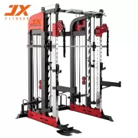 军霞(JUNXIA)JX-SM3500 龙门架多功能一体 史密斯机+凳+奥杆+150KG铃片-