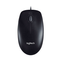 罗技(Logitech)M100r 鼠标 有线鼠标 笔记本电脑办公鼠标 家用对称鼠标 大手鼠标 黑色