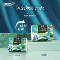 洁柔抽纸 艺术油画Face加厚4层80抽*18包 面巾纸 高端柔软