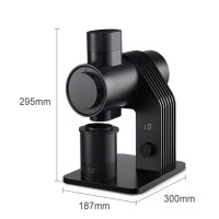Barsetto百胜图E6电动专业磨豆机高精度小型家商用平刀手冲意式法压咖啡豆研磨粉器 BAG-E6 米白色