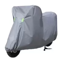 豹盾 电动车防晒防雨罩电瓶车摩托车通用挡雨罩 灰色-S码-加厚杜邦-10件装