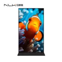 钮鹿客 75英寸立式全面屏广告机 银行商场医院政务大厅宣传展示 数字标牌 海报机 红外触摸一体机 win10系统