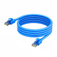 佰纳瑞 六类千兆网线8芯双绞高速宽带网络工程监控成品线 超五类千兆灰色圆线 3米