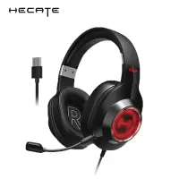 漫步者(EDIFIER)HECATE G2专业版USB7.1声道游戏耳机电竞耳麦头戴式电脑网课办公麦克风耳机带线控 黑色