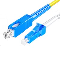 山泽(SAMZHE)光纤跳线 电信级SC-LC单模单芯 低烟无卤环保光纤线 收发器尾纤 25米G0-SCLC25