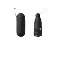 蕉下(BENEUNDER) 胶囊系列黑胶五折伞 青石黑