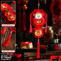 九洲豪 新年福字毛绒挂件 过年春节2025蛇年 财神 2个