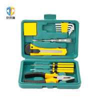 京采盾JCD-GJX812A/12件家用小修理五金工具箱家用工具套装手动工具尺