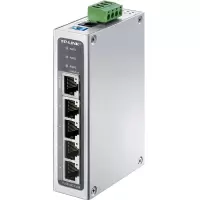 TP-LINK 工业级以太网交换机5口百兆千兆企业/监控网络分流器分线器集线器tp交换器 TL-SF1005工业级