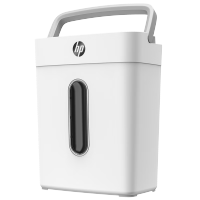 惠普(HP)4级保密办公家用碎纸机粉碎机 (单次6张 连续碎5分钟 15L 可碎卡碎订书针)W1505CC