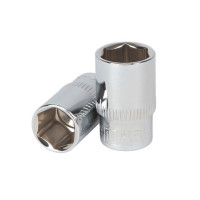 钢盾 6.3mm系列公制6角标准套筒6mm S010106 6mm (银 )