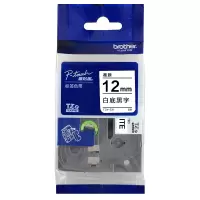 兄弟(brother)TZe-231 白底/黑字12mm不干胶打印纸标签色带