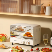 大宇(DAEWOO)迷你10L电烤箱蛋糕面包烘焙家用多功能台式电烤箱DY-KX01 DY-KX01 10L