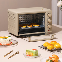 大宇(DAEWOO)电烤箱家用多功能烘焙蛋糕20L容量烤箱 DY-KX1801升级版 榛果棕 20L
