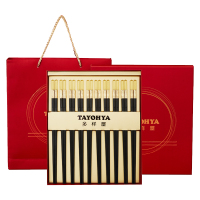 多样屋(TAYOHYA) 五福 临门合金筷 10入礼盒