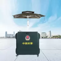 勇夺 便携式执勤岗亭 双人普通+遮阳伞