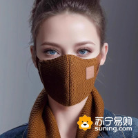 冬天口罩保暖针织户外电动车骑行防雾霾立体高颜值透气显脸小