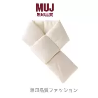 羽绒围巾女冬季2024新款交叉防风保暖日系百搭加厚便携围脖男