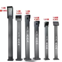 人脸识别机立柱刷卡立柱门禁刷卡广告门防水支架室外罩 高1米按钮立柱(不含按钮)