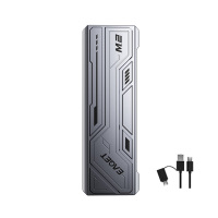 忆捷 M.2 NVMe/SATA双协议固态硬盘盒Type-C/USB3.2移动硬盘盒 适用笔记本电脑苹果15SSD外置盒