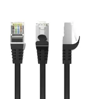 秋叶原 七类纯铜网线 Cat7类双屏蔽8芯双绞线 工程万兆网络连接线 宽带电脑游戏监控网络跳线 10米 QJ7101BK