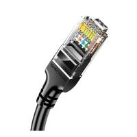 胜为(shengwei)六类网线 千兆高速宽带线CAT6类工程监控电脑路由器网络家用成品跳线8芯双绞线黑色1米LC-1201G