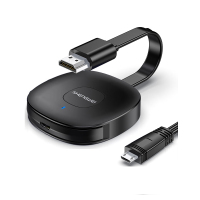 胜为(shengwei)手机无线投屏器5G+2.4双频传输协议音视频同屏器支持苹果华为手机电脑接电视显示器投影仪