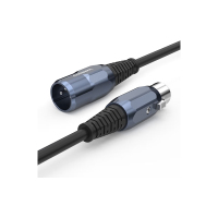 秋叶原(CHOSEAL)卡侬公对母音频线 K歌直播麦克风话筒头线 调音台音响箱功放平衡卡农线1米 QS3518T1