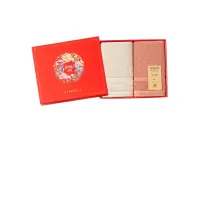 洁玉 毛巾浴巾 2条 多色 纯棉 0701012497&&