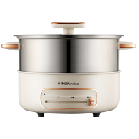 荣事达(Royalstar)荣事达电火锅RHG-40JF 米黄色 304不锈钢 可视上盖 散热底盘