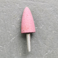 子弹头磨头 红色6mm柄 头径16 柄径6mm