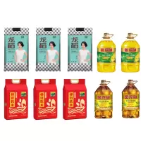 八宝贡米5kg/袋*3+乔府大院米5kg/袋*3+金龙鱼油4L/桶*4
