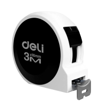 得力(deli) H8003B 钢卷尺居家 3mx16mm 黑色