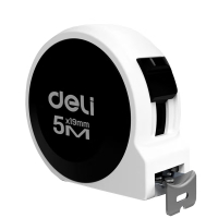 得力(deli) H8005B 钢卷尺居家 5mx19mm 黑色