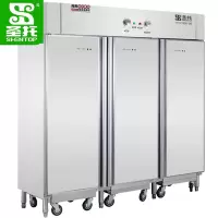 圣托(Shentop)三门推车式高温热风循环消毒柜 酒店饭堂大容量消毒柜 DAC11