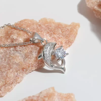 CROCUS海豚鱼尾项链银色CRSN0099