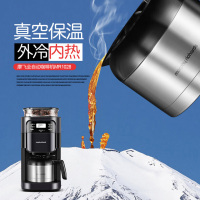 摩飞电器(Morphyrichards) 咖啡机全自动磨豆家用 不锈钢保温咖啡壶 豆粉两用 MR1028