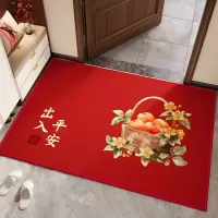 地垫入户门垫进门门口防滑垫子家用玄关免洗耐脏脚垫室内红色地毯