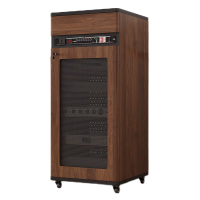 蒂兰森 功放机柜子 U20 家用 音响调音台 胡桃色 一个