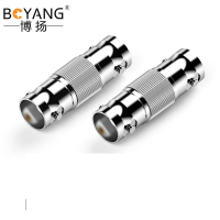 博扬(BOYANG)Q9直通头 BNC-KK转接头DDF同轴电缆转接器 2M两兆E1 BNC母转母头对接头10个装