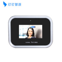 钉钉M6X 面部人脸识别考勤机 无线智能打卡机 多地刷脸云考勤机员工签到器 标配