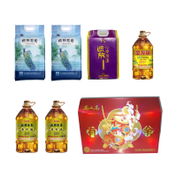 谷魂米5kg/袋*1+遮放米5kg/袋*2+金龙鱼油4L/桶*3+高上高年年有余*1