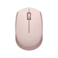 罗技(Logitech)M172 线鼠标 办公鼠标 左右手适用 双侧防滑纹理 带无线2.4G接收器 玫瑰粉