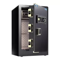 虎牌 保险柜家用小型指纹密码办公财务专用保险箱全钢防盗可入墙保密保管柜 博瑞系列 60cm 钢琴黑 单位:个