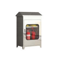 正斌304不锈钢柜消防救援器材箱防护用品柜室外微型消防站带雨棚850*550*250(加厚304材质)不含器材