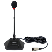 狮乐(SHILE)SH-04有线会议麦克风电容式鹅颈话筒演讲台专用有线会议话筒